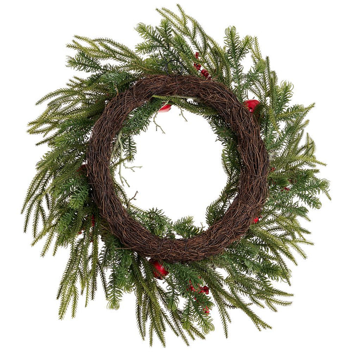 Berry & Jingle Bell Pine Wreath