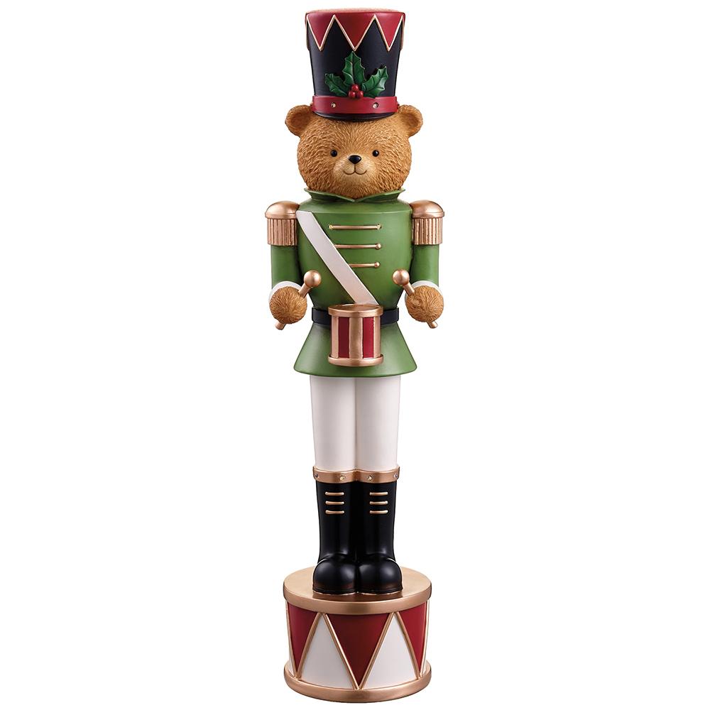 Lit Bear Soldier on Drum