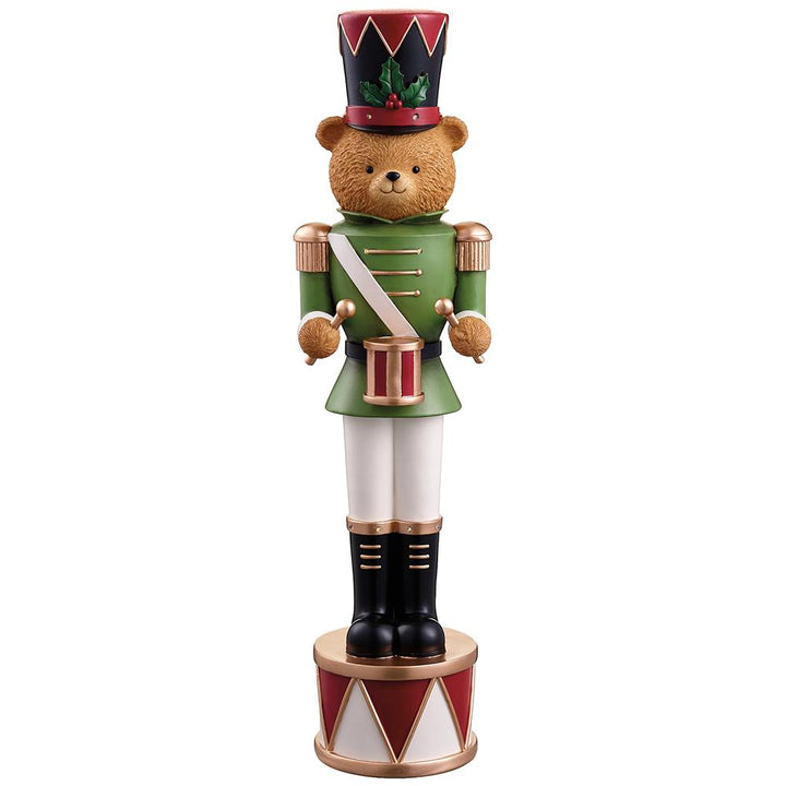 Lit Bear Soldier on Drum