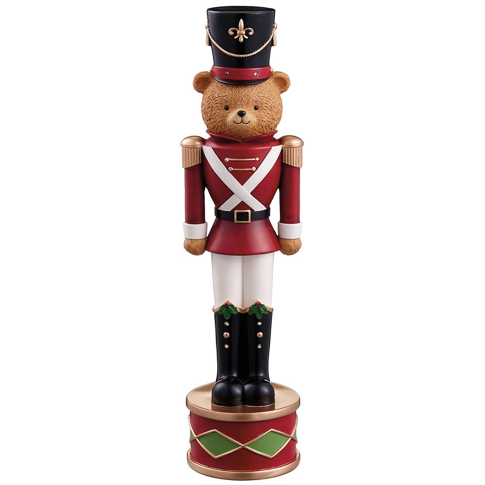 Lit Bear Soldier on Drum