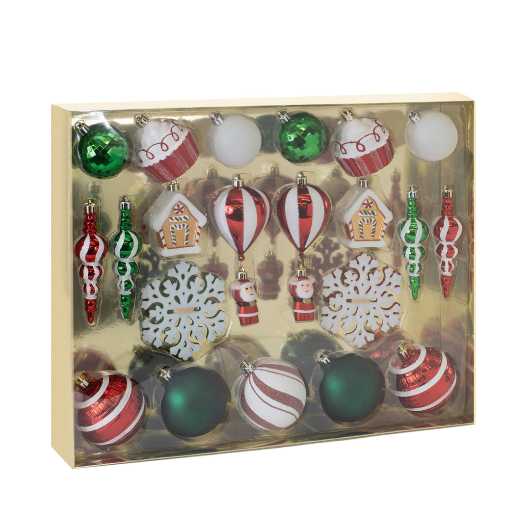 Candy Stripe Boxed Ornament Set