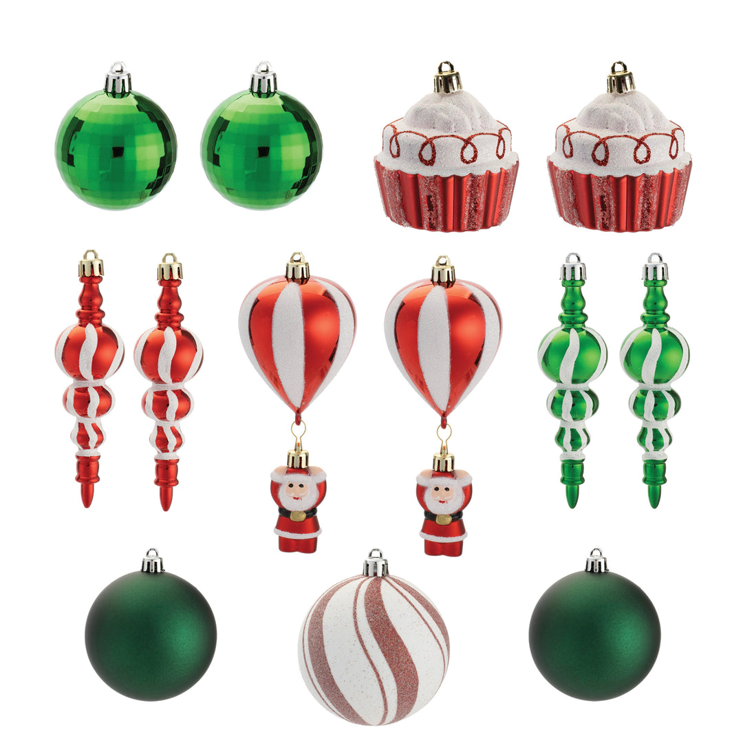 Candy Stripe Boxed Ornament Set