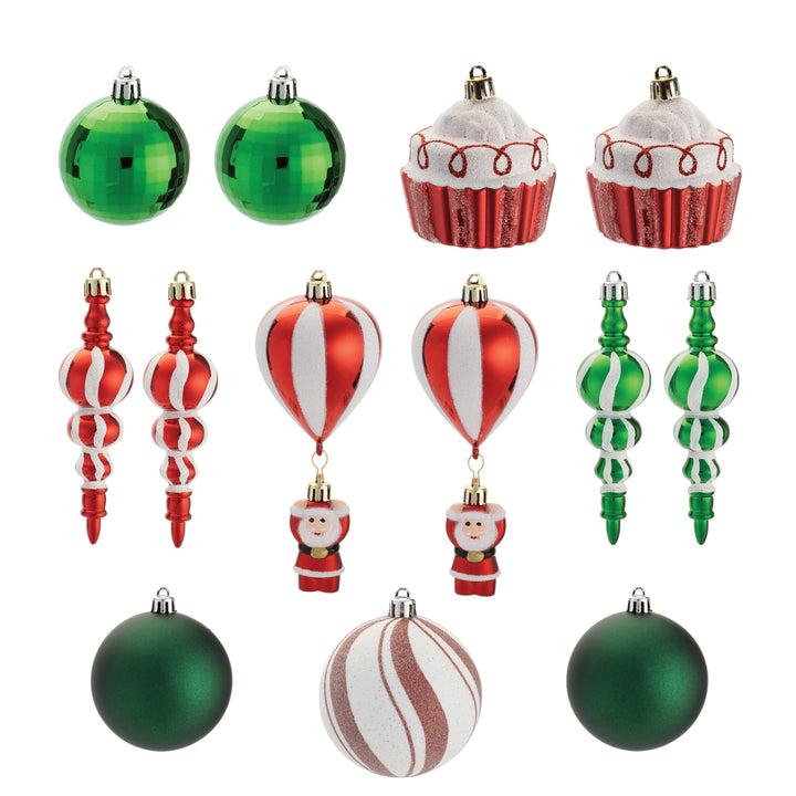 Candy Stripe Boxed Ornament Set