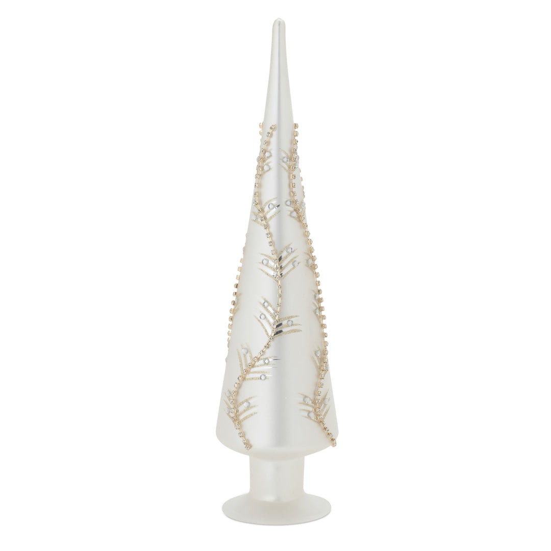 White and Gold Finial on Base