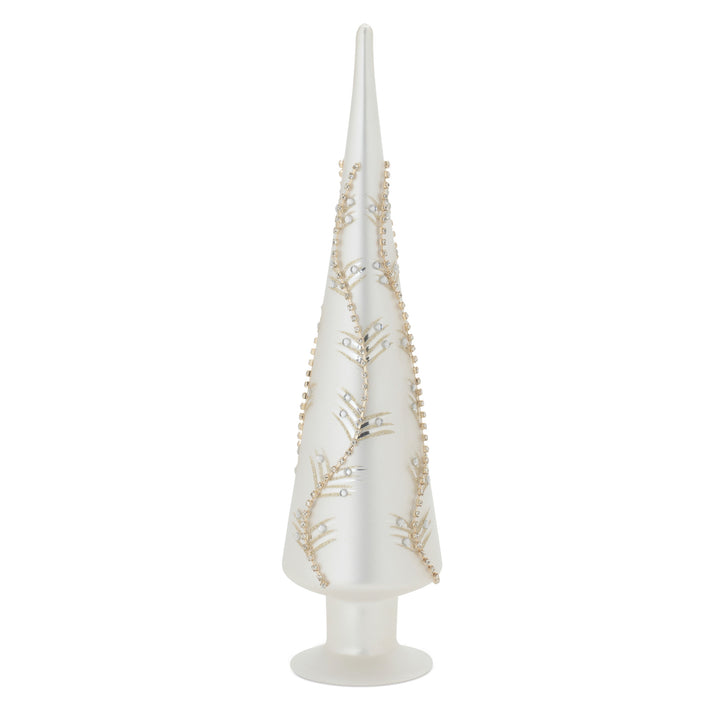 White and Gold Finial on Base