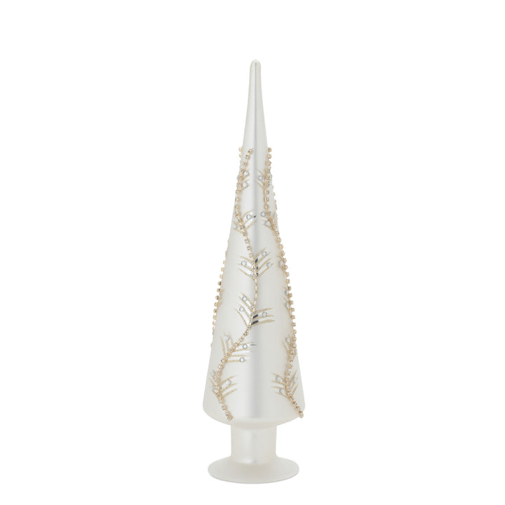 White and Gold Finial on Base
