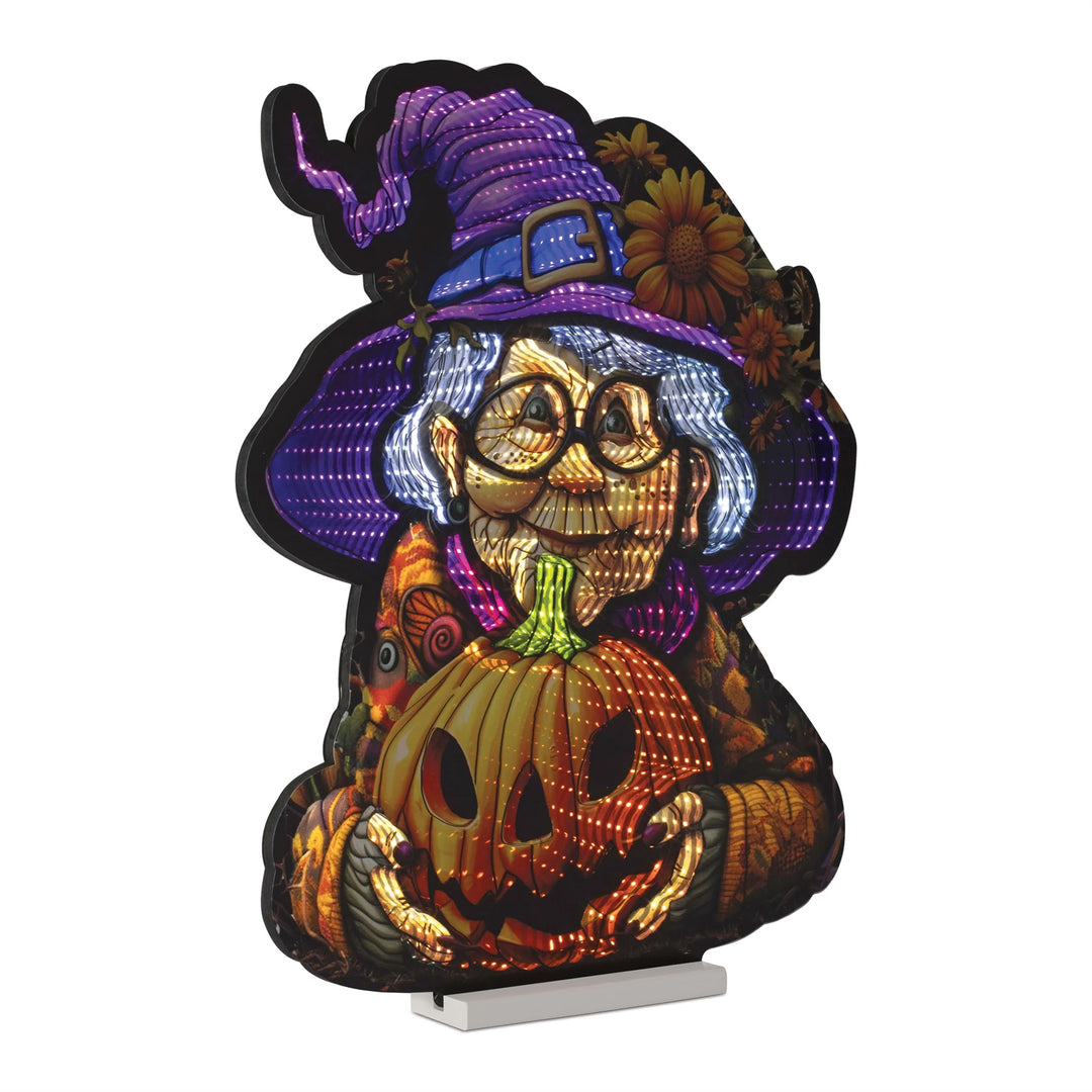 Witch with Jack-O-Lantern Ekkolight