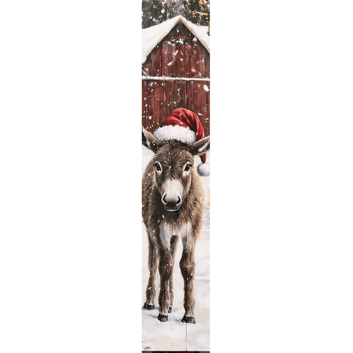 Christmas Donkey Porch Sign