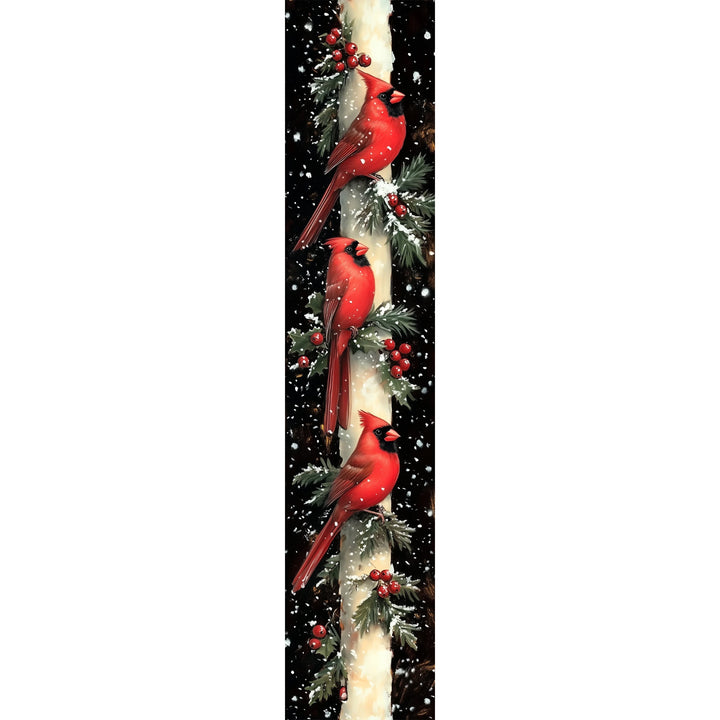 Stacked Cardinals Porch Sign
