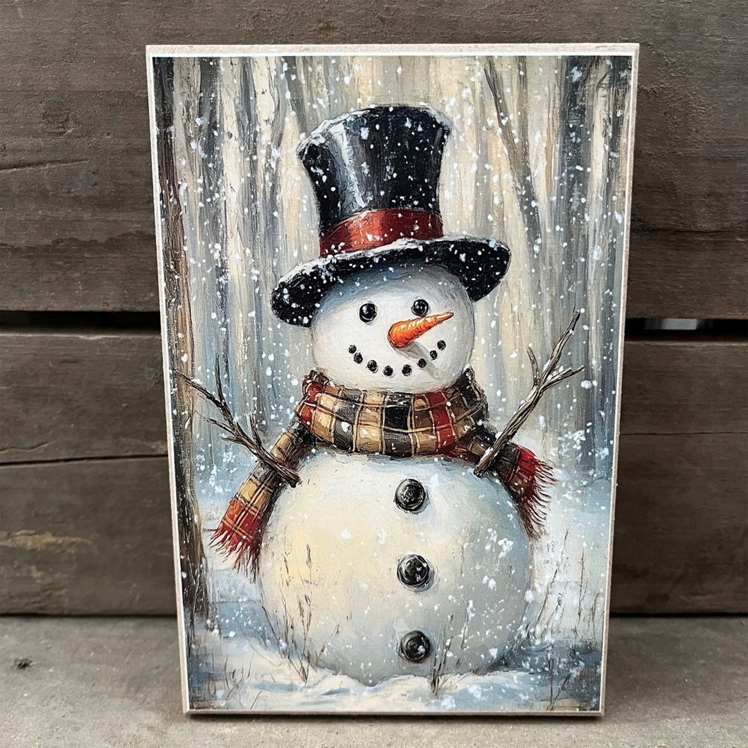 Snowy Snowman Block