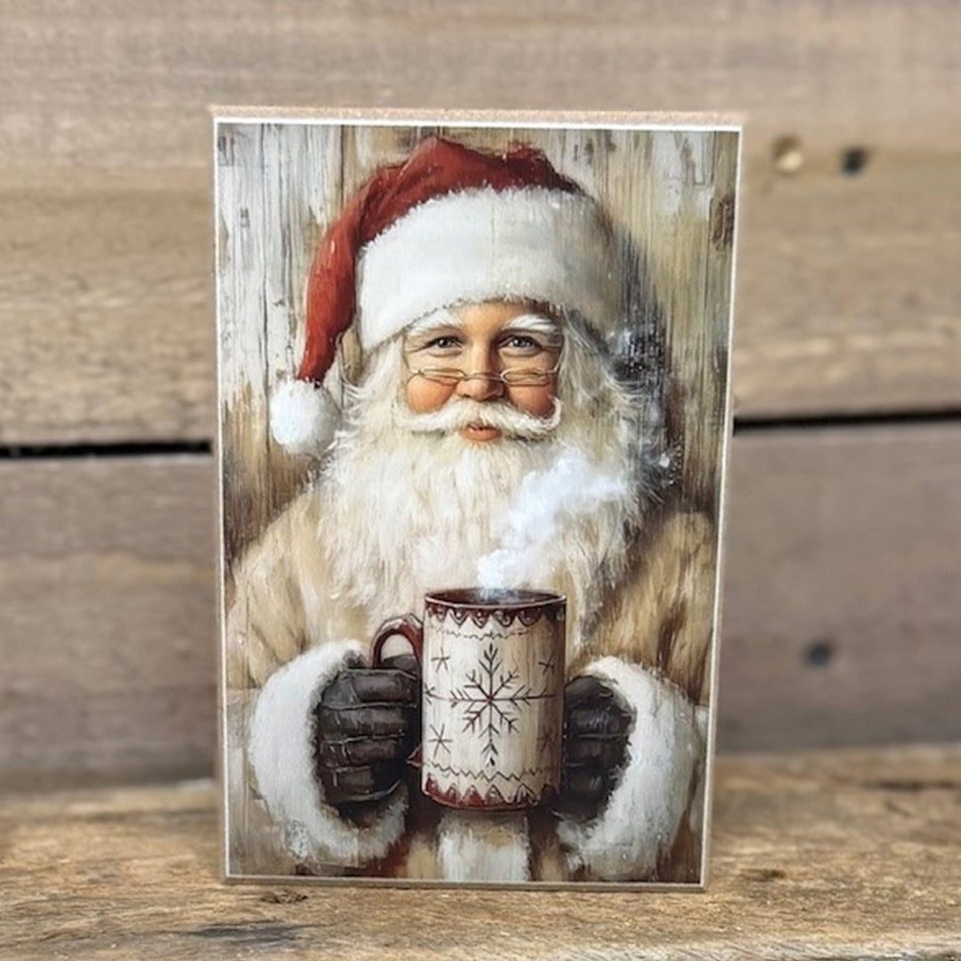 Cream Santa Block