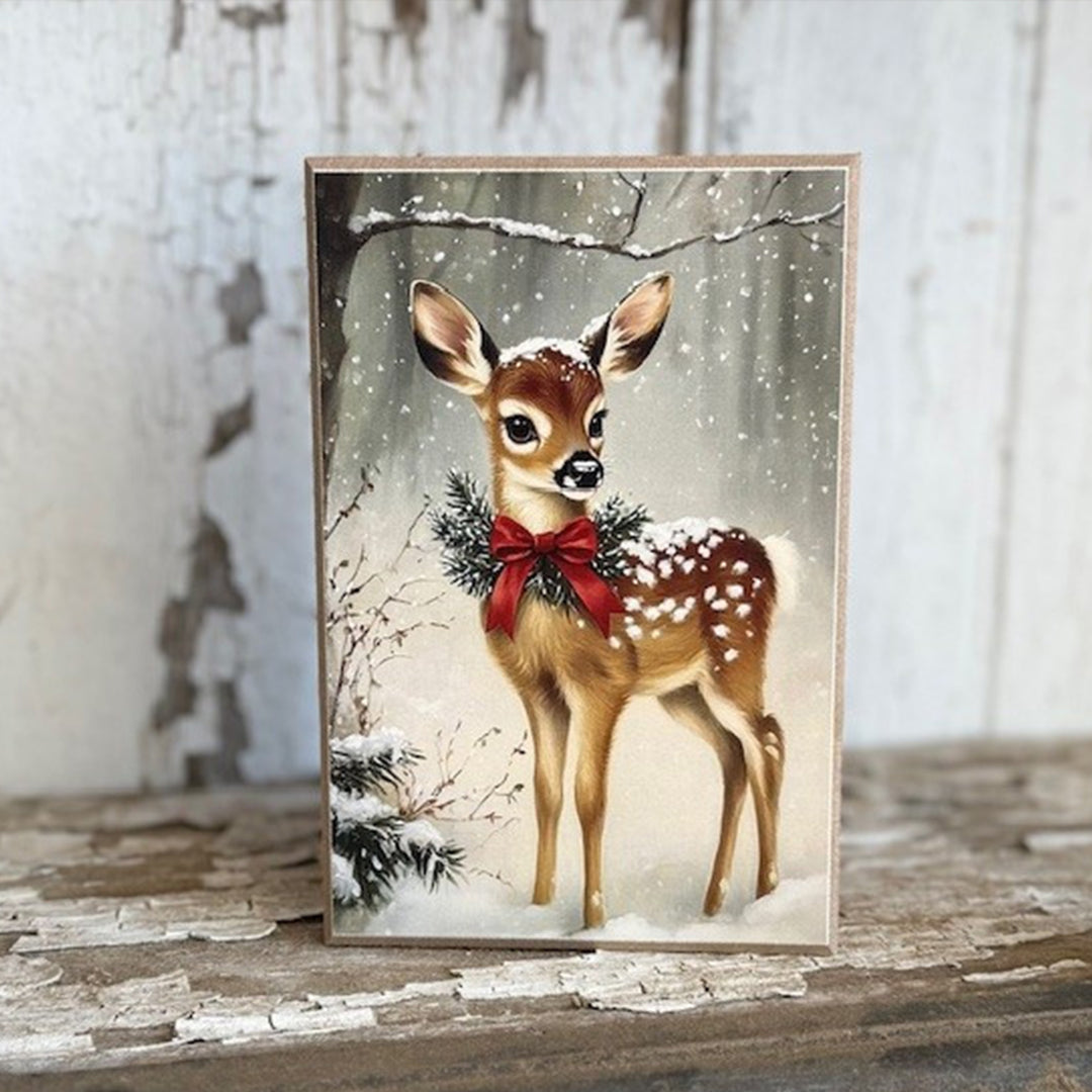 Christmas Reindeer Block