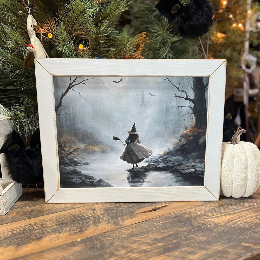 Full Moon Witch Framed Wall Art