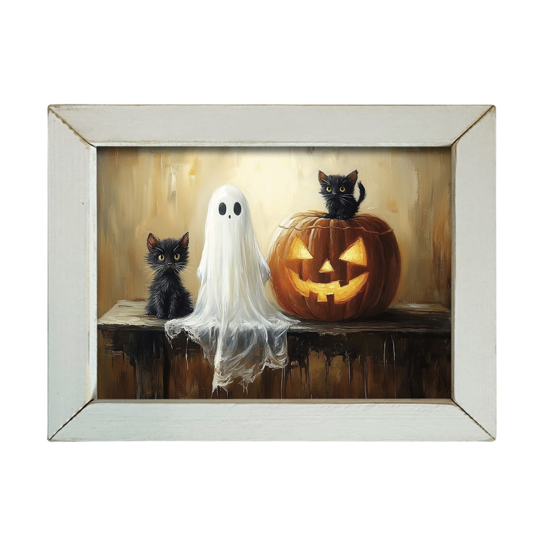 Halloween Kittens Framed Wall Art