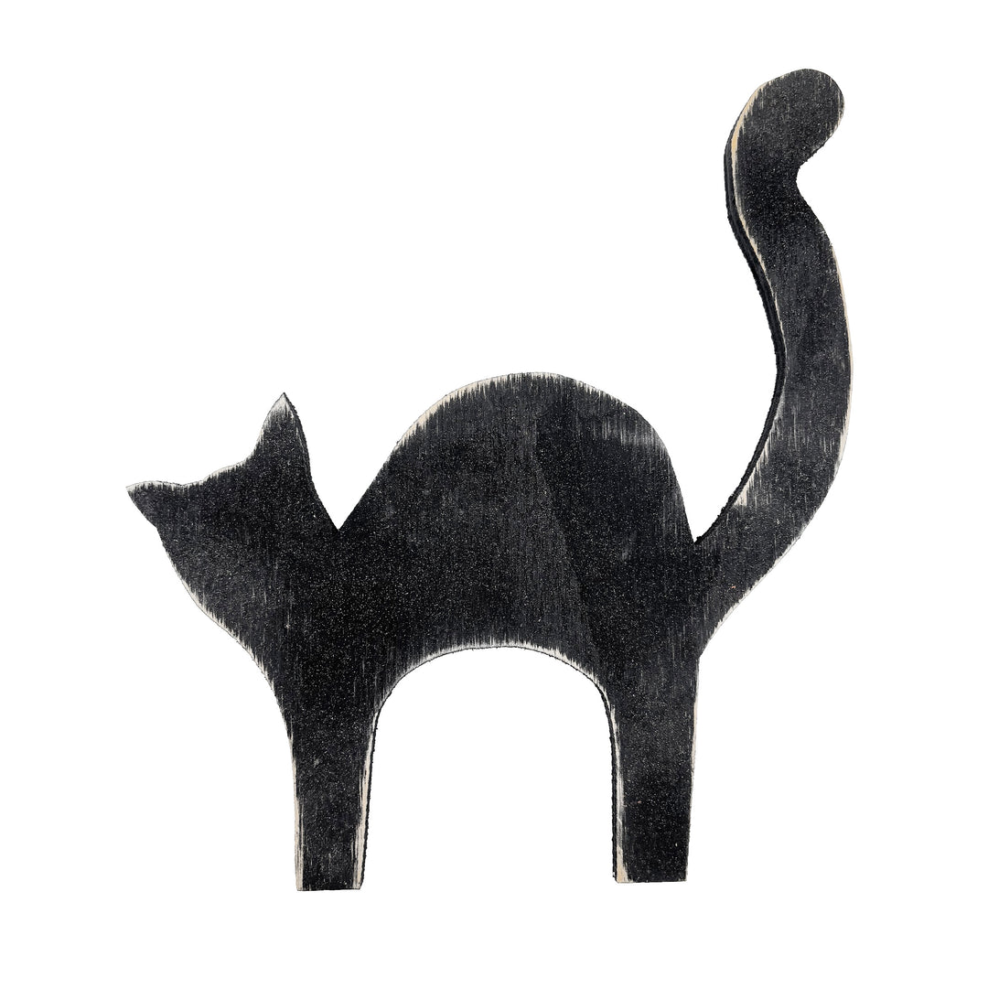 Wooden Black Cat Cutout