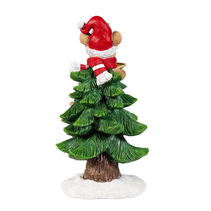 Holiday Mouse in Christmas Tree Figurine