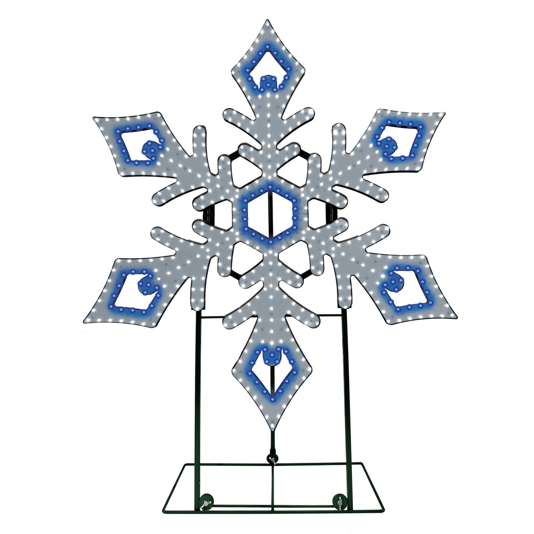 Jumbo Hi-Vibrant Snowflake LED Light Display