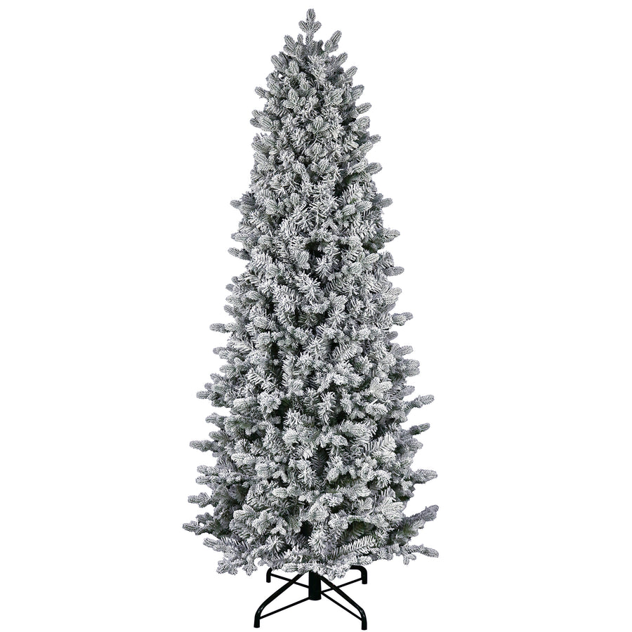Noble Pole Flocked Fir Life-Like Artificial Christmas Tree