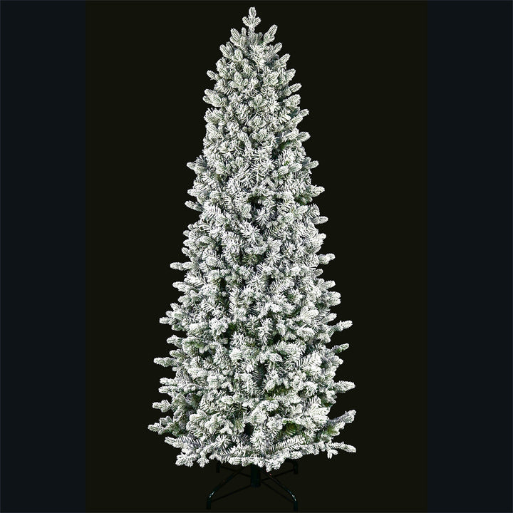 Noble Pole Flocked Fir Life-Like Artificial Christmas Tree
