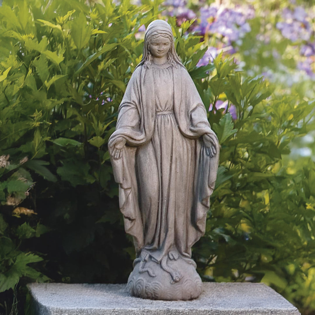 Blessed Mother Statue Old Stone