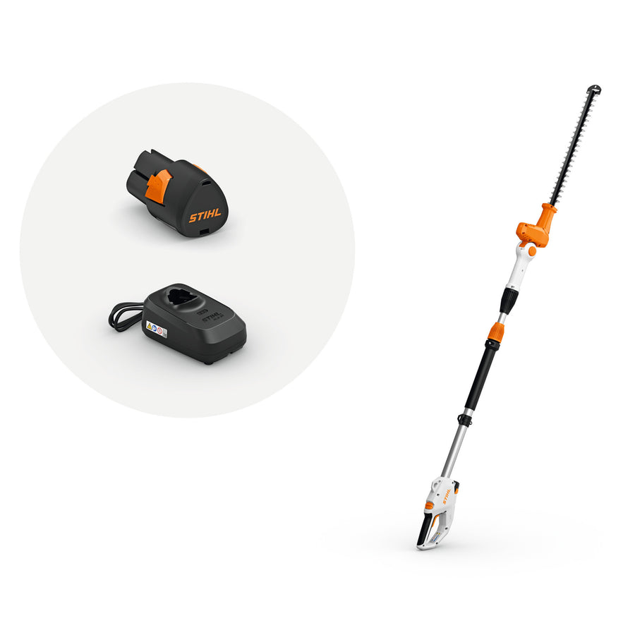 HLA 40 Battery Powered Extended-Reach Hedge Trimmer Set