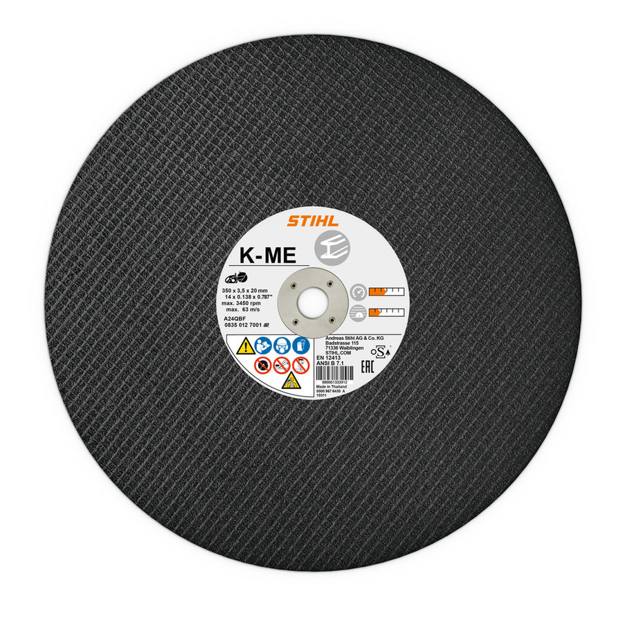 K-ME 14" Abrasive Cutting Wheel, Structural Steel