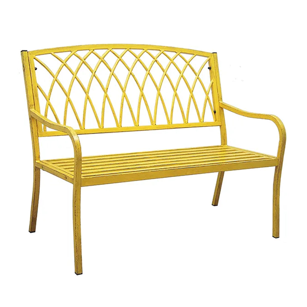 Lancaster Steel Bench Yellow