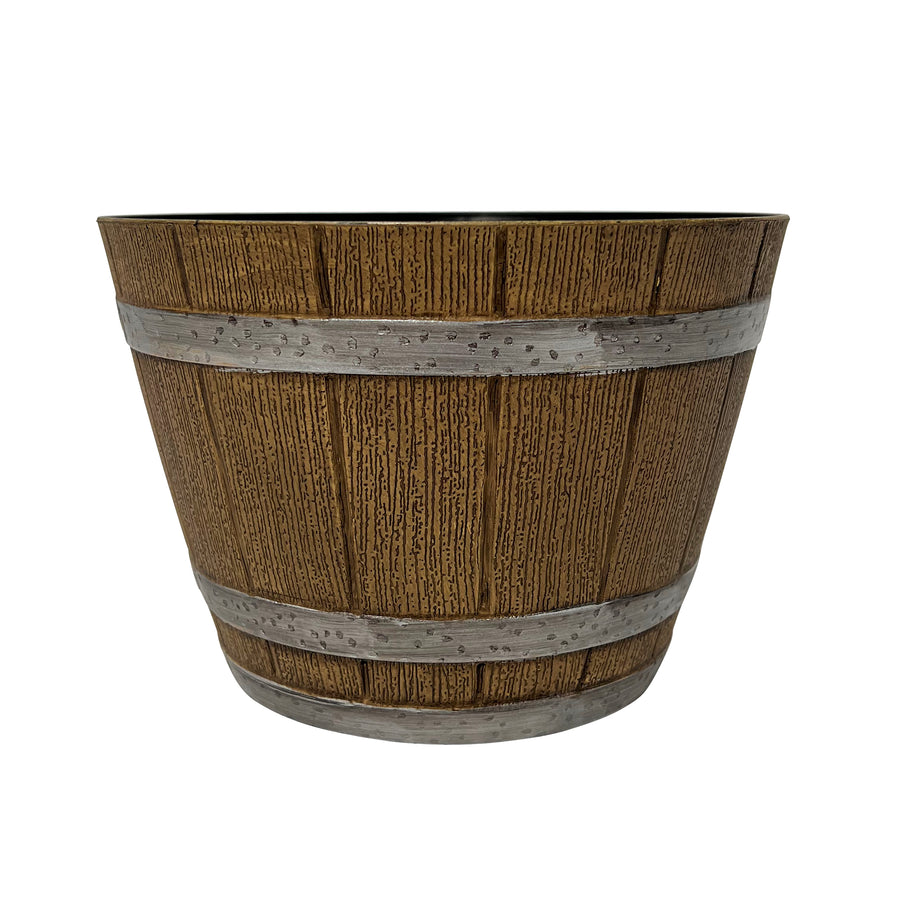 Jasmine Barrel Planter Light Brown