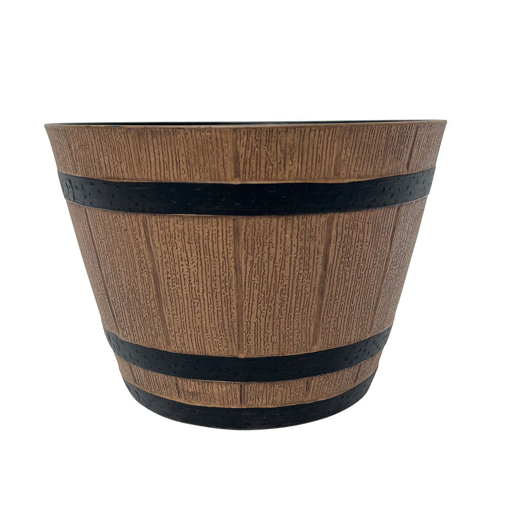 Jasmine Barrel Planter Dark Brown