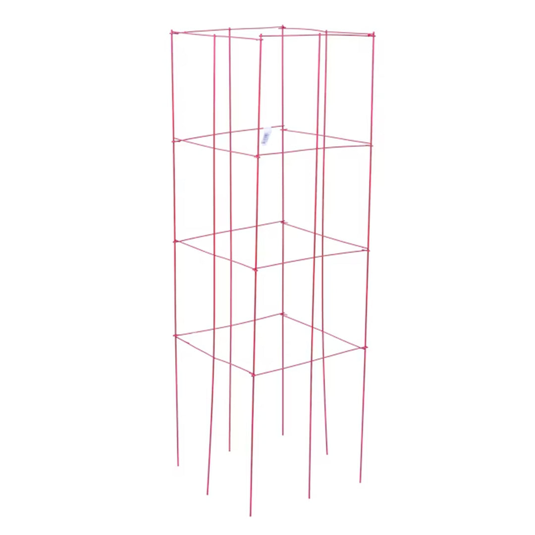 Heavy Duty Square Tomato Tower Red