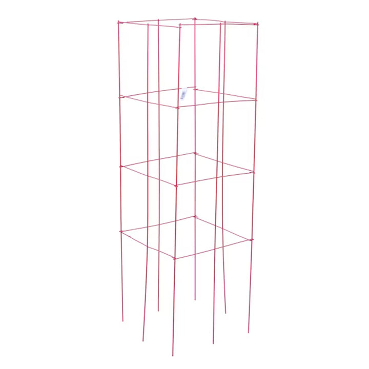 Heavy Duty Square Tomato Tower Red