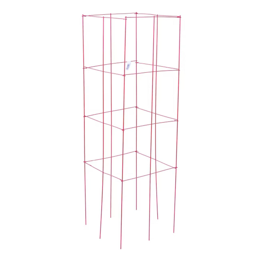 Heavy Duty Square Tomato Tower Red