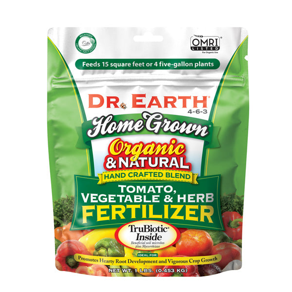 Dr. Earth Home Grown Tomato, Vegetable & Herb Fertilizer 1lb Bag