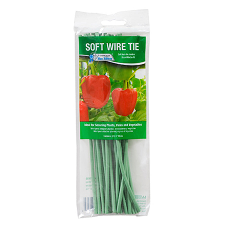 Soft Rubber-Coated Plant Wire Ties 20 Pack