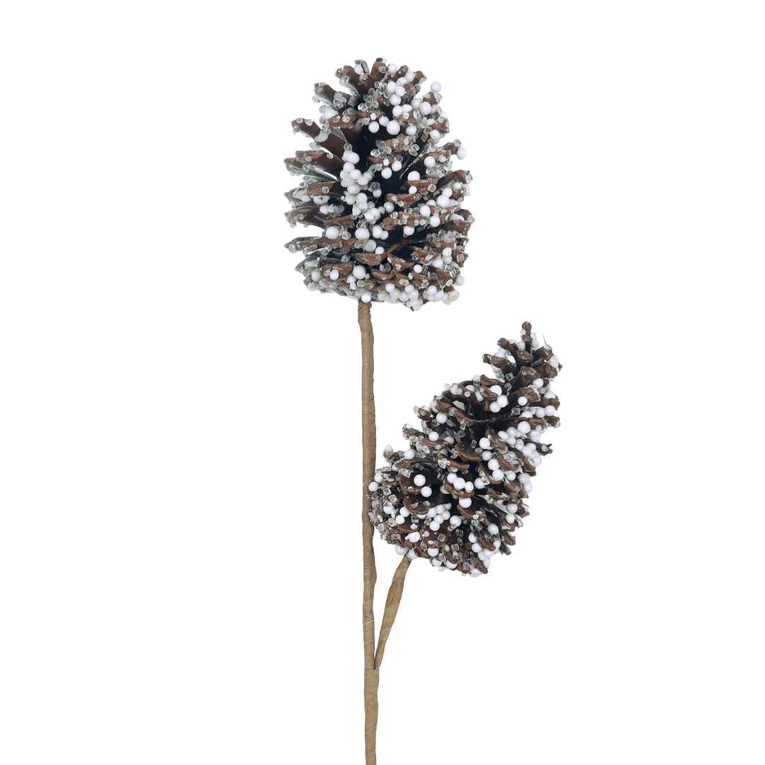 Iced Double Pinecone Pick