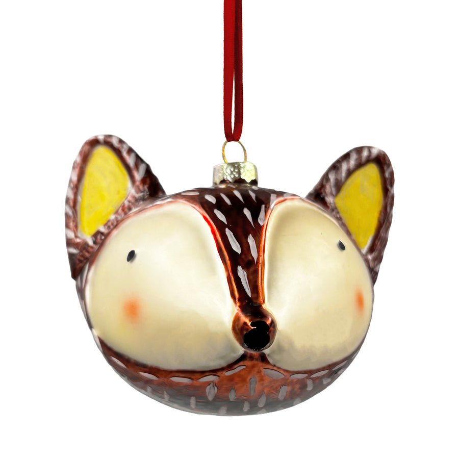 Deer Head Ball Ornament