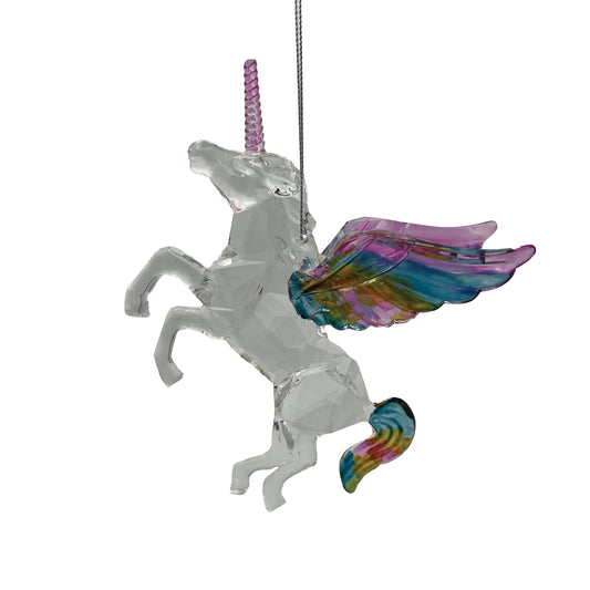 Multicolor Unicorn Ornament