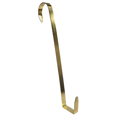 Brass Wreath Hanger, 13.25"