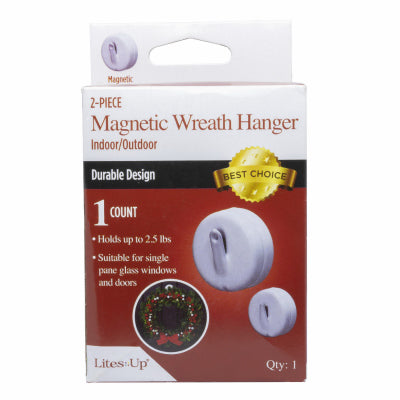 Magnetic White Wreath Hanger