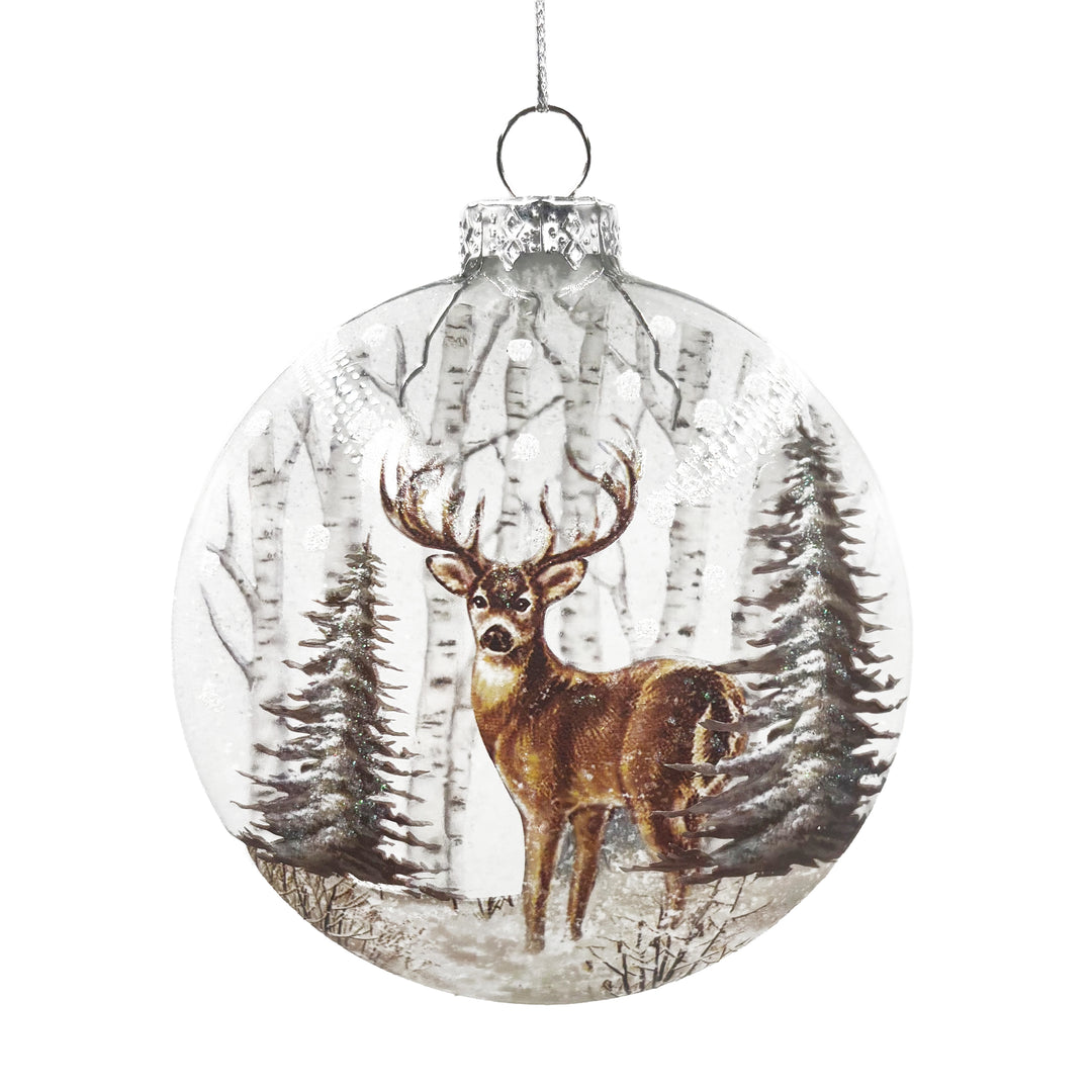 Disc Ornament with Buck
