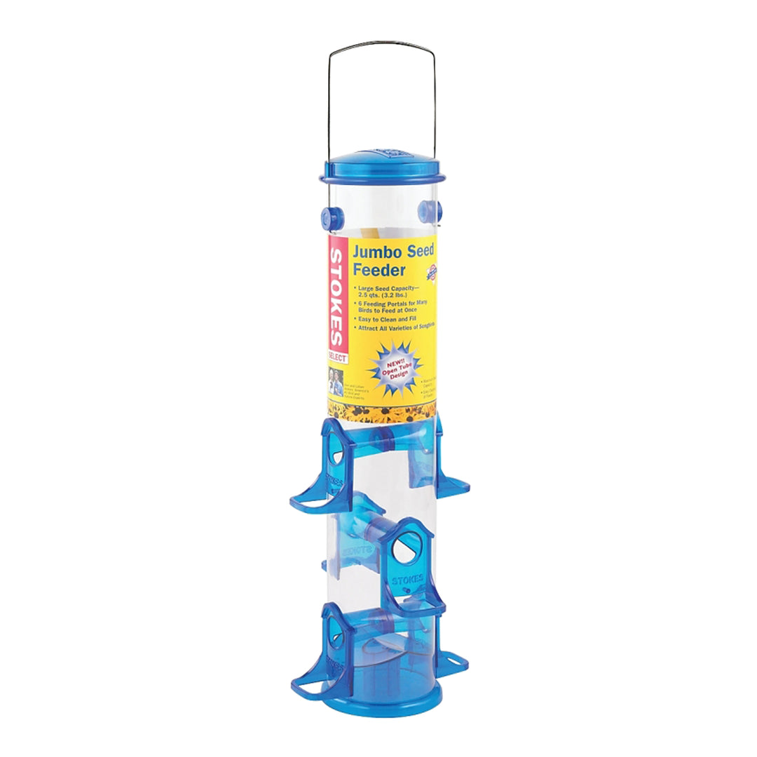 Hanging 6-Port Bird Feeder Blue