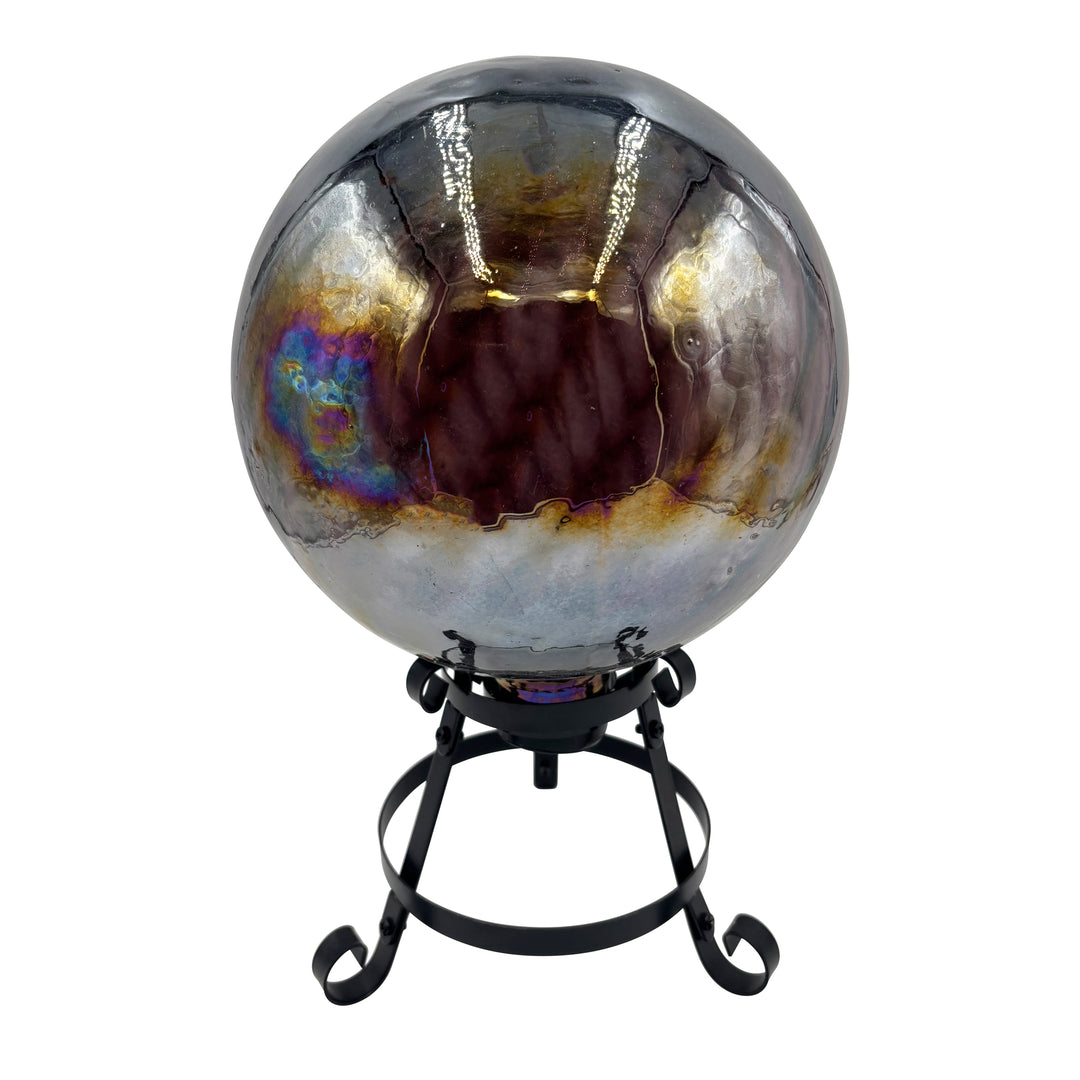 Glass Gazing Ball Purple