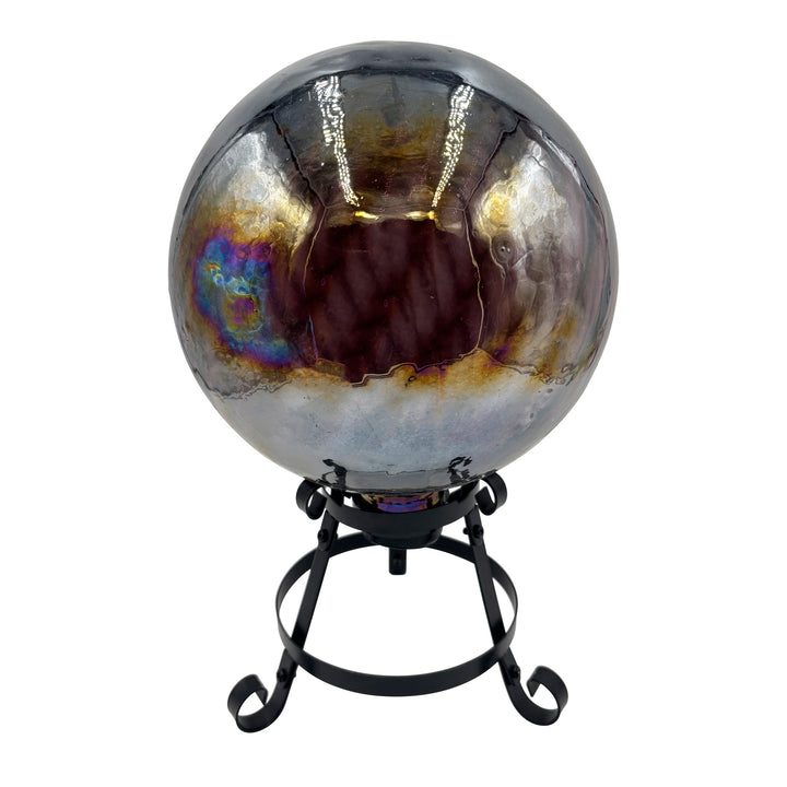 Glass Gazing Ball Purple