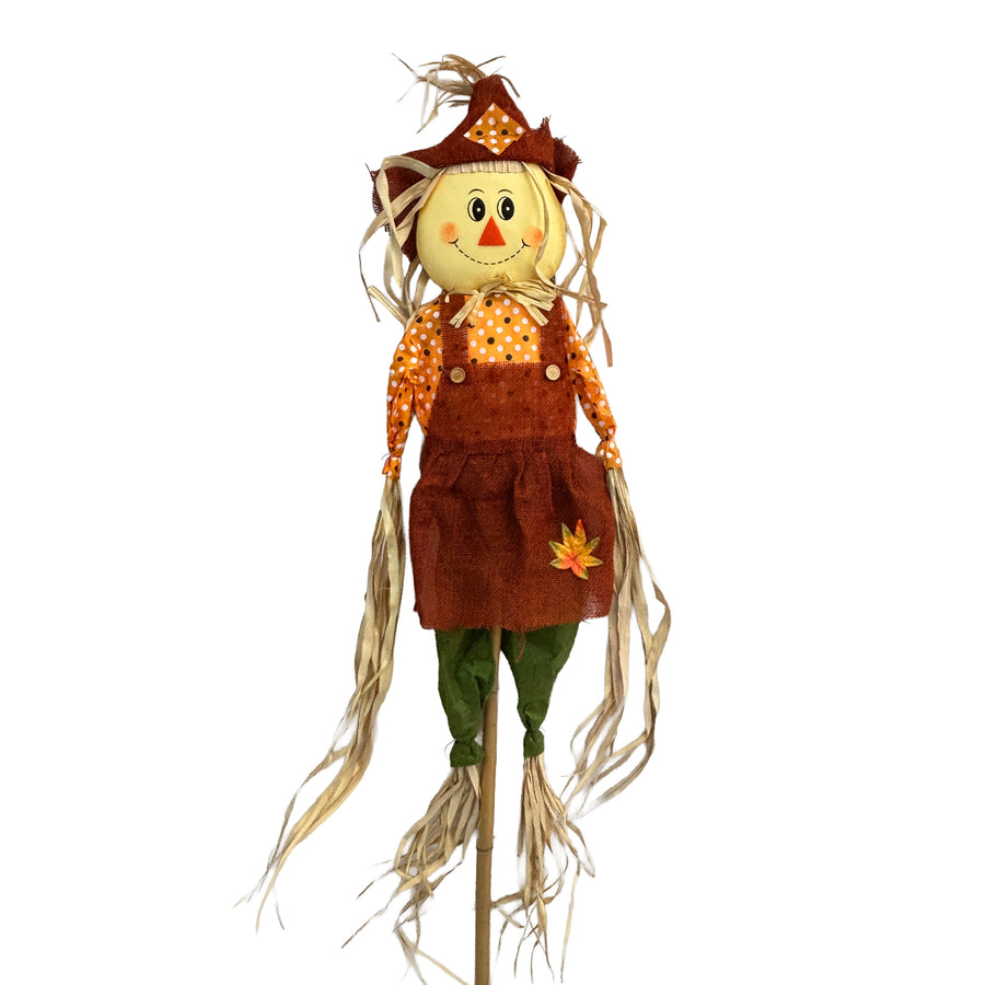Assorted Scarecrows on Pole