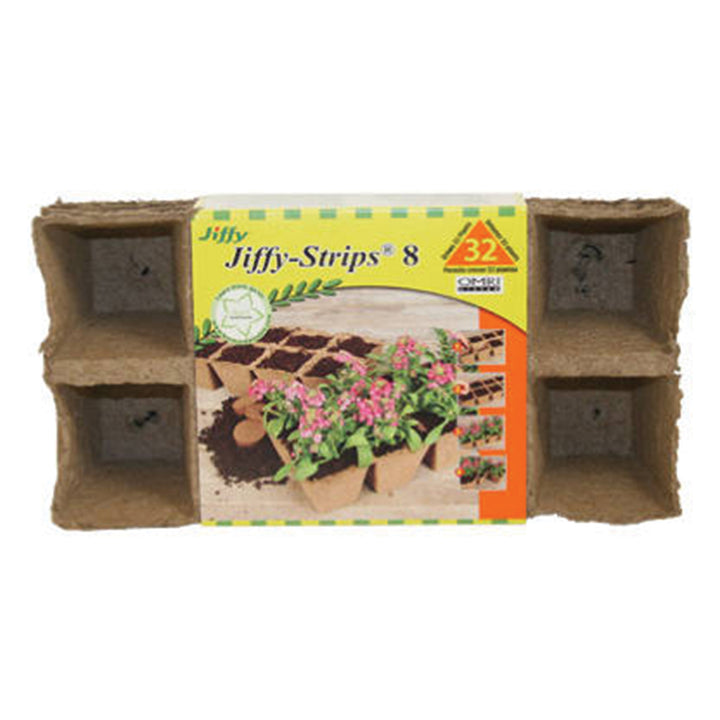 Jiffy Peat Pot Strip 4 Strips of 8 Pots