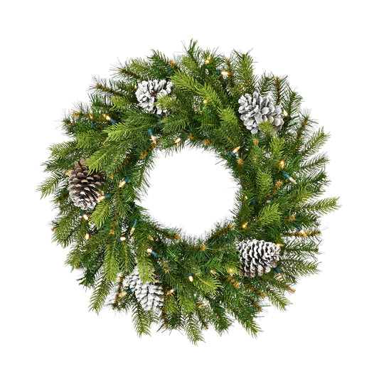 Frosted Pinecone Wreath