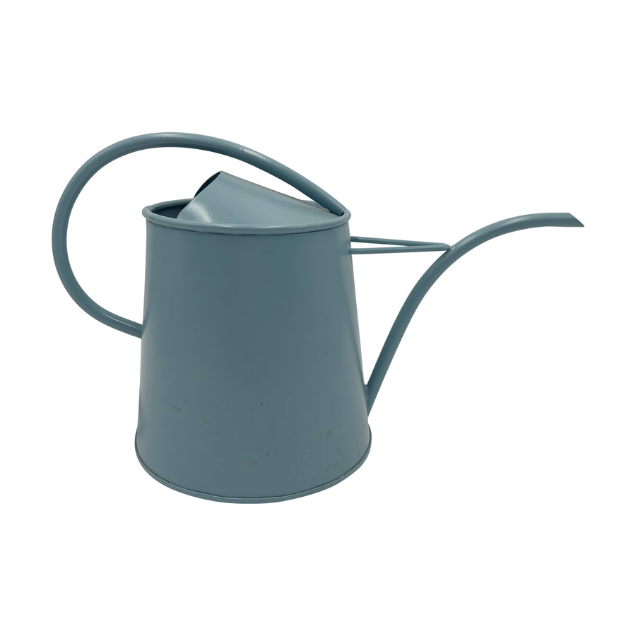 Iron Watering Can Light Blue Finish