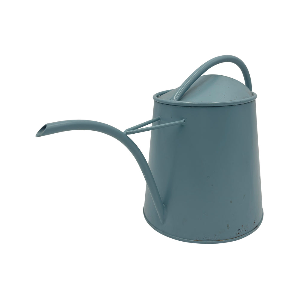 Iron Watering Can Light Blue Finish