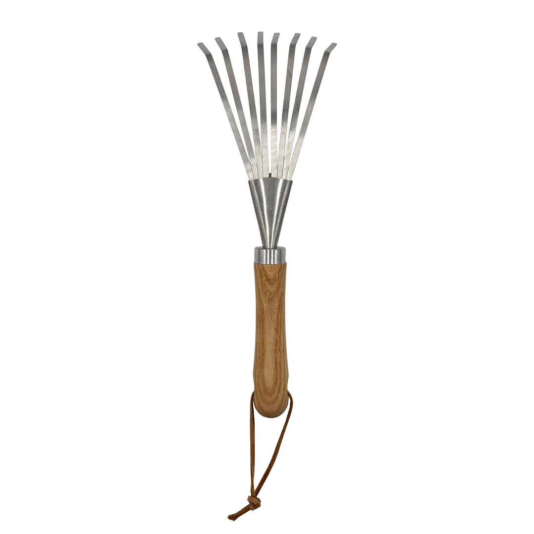 Wooden Handle Rake 13 Inch