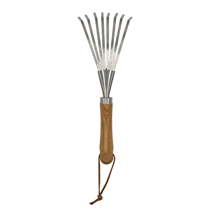 Wooden Handle Rake 13 Inch
